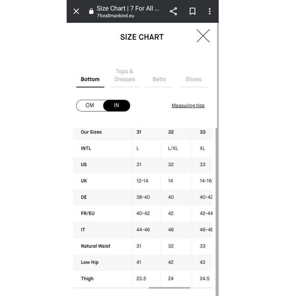 7 for all mankind silver metallic high rise straight leg pant size large 32 nwt - Picture 13 of 13